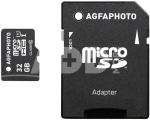 AgfaPhoto Mobile High Speed 32GB MicroSDHC Class 10 + Adapteris
