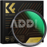 K&F Concept K&F 62MM Gold Streak Effect Lens Filter (2mm) Anamorphic Optical Glass Light Flare Effect