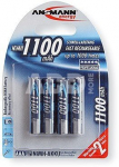1x4 Ansmann NiMH rech. battery 1100 Micro AAA 1050 mAh