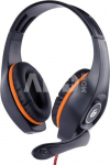 Gembird Gaming headset with volume control GHS-05-O Built-in microphone, Orange/Black, Wired, Over-Ear