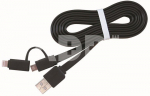 CABLE LIGHTNING +MICRO USB TO/AM 1M CC-USB2-AMLM2-1M GEMBIRD