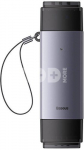 Baseus Lite Series SD/TF memory card reader, USB + USB-C (gray)