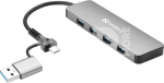 136-63 USB-C/A to 4xUSB 3.0 Hub