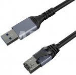 Interneto kabelis CAT6 UTP, USB3.0 Type-A - RJ45, 5m
