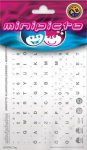 Minipicto keyboard sticker EST KB-UNI-EE01-WHTLTGRY, white/gray