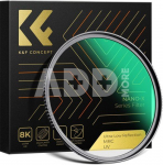 K&F Concept K&F 82mm UV Filter 0.1% Ultra-low Reflection (titanium coating), Nano-X Series
