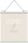Focus Poster Hanger Magnetic White 71cm