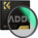 K&F Concept K&F 62MM XC15 Nano-X B270 CPL Filter, HD, Waterproof, Anti Scratch, Green Coated