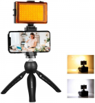 Puluz Live broadcast kit tripod mount + LED lamp + phone clamp