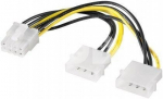 Goobay 93241 Power cable/adapter for PC graphics cards; PCI-E to PCI Express 8-pin, 0.15 m