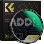 K&F 72mm,Blue Streak Filter, 2mm Thickness, HD, Waterproof, Anti Scratch, Green Coated
