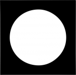 Focus Passepartout 40x40 / Round 30 dia Black w. black core