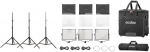 Godox Studio LED Light Panel 3 Light Kit P120BI K2