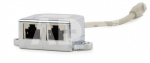 Gembird Adapter rozdzielacz LAN RJ-45/2XRJ-45 FTP