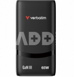 Verbatim Fold n Go GaN Charger 65W 2xUSB C schw.klappb.St.32354