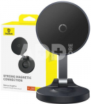 Magnetic Desktop Phone Stand Baseus MagPro self-adhesive (black)