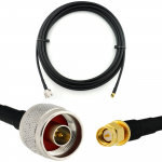 Rangeful SMA Male iki N Male 15m koaksialinis kabelis &mdash; HF240 (atitinka LMR240) HF240-NM-SM-15