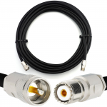 Rangeful PL259 į SO239 5m UHF CB radijo lanksčiojo koaksialinio kabelio &mdash; LMR400 UF UltraFlex atitikmuo HF400-PL-SO-5
