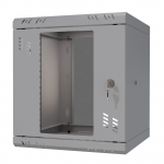 Stalflex Stovo Spintelė 10" 6U 300mm Stiklinės Durys Pilka S-RC10-6U-300GG