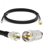 Rangeful FME Male iki PL259 UHF 5m RG58/U koaksialinis kabelis RG58-FMEM-PL-5