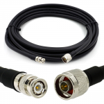 Rangeful BNC Male iki N Male 25m elastinis koaksialinis kabelis &mdash; atitinka LMR400 UF UltraFlex HF400-BNCM-NM-25
