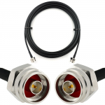 Rangeful N Male iki N Male Hex 5m koaksialinis kabelis &mdash; HF240 (atitinka LMR240) HF240-NMH-NMH-5