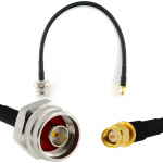 Rangeful SMA Male iki N Male Hex 30cm koaksialinis kabelis &mdash; HF240 (atitinka LMR240) HF240-NMH-SM-0.3