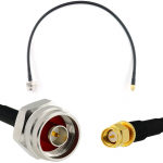 Rangeful SMA Male iki N Male Hex 50cm koaksialinis kabelis &mdash; HF240 (atitinka LMR240) HF240-NMH-SM-0.5