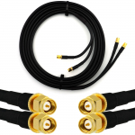 Rangeful SMA Male iki SMA Male 3m dvivietis koaksialinis kabelis &mdash; HF240 (atitinka LMR240) HF240T-SM-SM-3