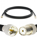 Rangeful Mini UHF Male iki Mini UHF Female 10m RG58/U koaksialinis kabelis RG58-MUHFM-MUHFF-10