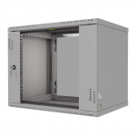 Stalflex Stovo Spintelė Pro 19" 9U 450mm Stiklinės Durys Pilka P-RC19-9U-450GG