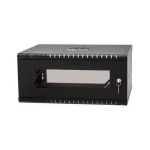 Stalflex Stovo Spintelė 19" 4U 450mm Stiklinės Durys Juoda RC19-4U-450GB