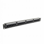 SecurityNET Pataisų skydelis Cat5e UTP 24-Port RJ-45 19" 1U Juodas CCAS-PA5E-24UTP