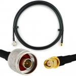 Rangeful SMA Male iki N Male 1m koaksialinis kabelis &mdash; HF240 (atitinka LMR240) HF240-NM-SM-1