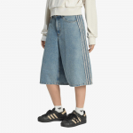 adidas Mid Rise Denim Jorts Worn Blue Denim - Dydis 2 (KQ6478 &Scaron;ortai)