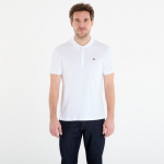 LACOSTE Short Sleeved Ribbed Collar Shirt White - Dydis 5 (DH2050 001 Mar&scaron;kinėliai)