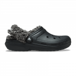 Crocs Classic Fleece Lined Clog Black - Dydis 7 (211396-001 &Scaron;lepetės)