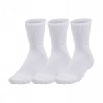 Under Armour Mid Crew kojinės (3 poros) - Dydis L (1373084-100 Kojinės)