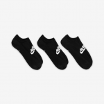 Nike Sportswear Everyday Essential No-Show kojinės (3 poros) - Dydis L (DX5075-010 Kojinės)