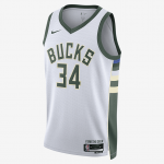 Nike Dri-FIT NBA Swingman Jersey Milwaukee Bucks Association Edition 2022/23 - Dydis Giannis Antetokounmpo - Dydis L (DN2084-100 Mar&scaron;kinėliai)