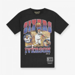 Mitchell & Ness NBA Player Photo Tee Philadelphia 76ers Allen Iverson Black - Dydis L (BMTRINTL1501-P76BLCK )