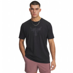 Under Armour Project Rock Brahma Bull SS Tee Black - Dydis L (1383191-005 Mar&scaron;kinėliai)