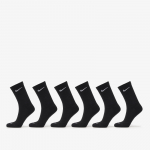 Nike Everyday Plus Cushioned Training Crew Socks (6 Pairs) Black/ White - Dydis L (SX6897-010 Kojinės)