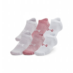 Under Armour Essential No Show 6-Pack Pink Elixir - Dydis L (1370542-697 Kojinės)