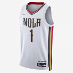 Nike NBANew Orleans Pelicans City Edition Dri-FIT Swingman Jersey Zion Williamson - Dydis M (DB4037-100 Mar&scaron;kinėliai)