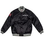 Mitchell & Ness NFL Heavyweight Satin Jacket Oakland Raiders - Dydis M (OJBF3413-ORAYYPPPBLCK Striukės)