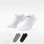 Nike Everyday CushionedTraining No-Show kojinės (3 poros) - Dydis M (SX7673-964 Kojinės)