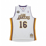 Mitchell & Ness NBA White Swingman Jersey Los Angeles Lakers 2008-09 Pau Gasol - Dydis M (SMJY7554-LAL08PGAWHIT Mar&scaron;kinėliai)