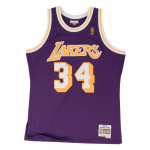 Mitchell & Ness NBA Swingman Jerseys Los Angeles Lakers - Dydis Shaquille O'Neal #34 - Dydis M (SMJYGS18178-LALPURP9 Mar&scaron;kinėliai)