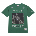 Mitchell & Ness NBA Heavyweight Premium Player Tee Vintage Logo Boston Celtics Paul Pierce - Dydis M (TCRW6611-BCEYYPPIKYGN Mar&scaron;kinėliai)